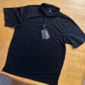 Devon & Jones Black Polo Shirt Classic Short-Sleeve